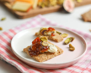 Oatcake & Blue Cheese With Fig Jam