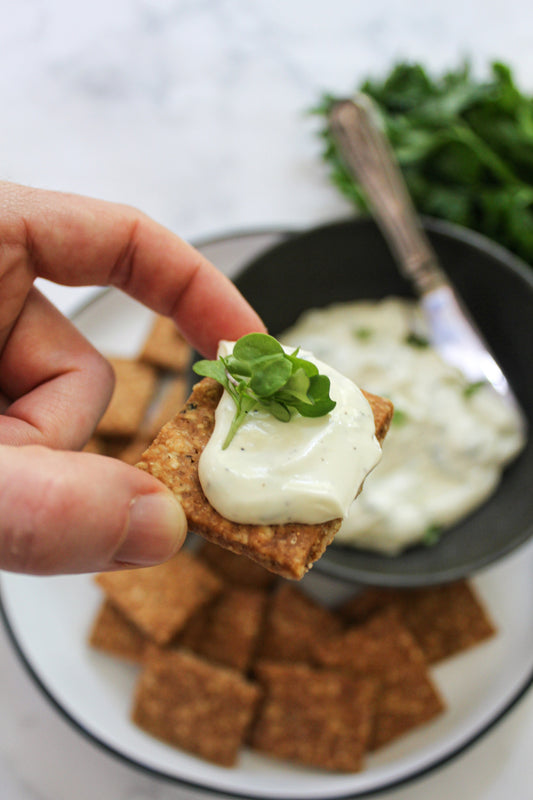 Green Goddess Whipped Goat Cheese