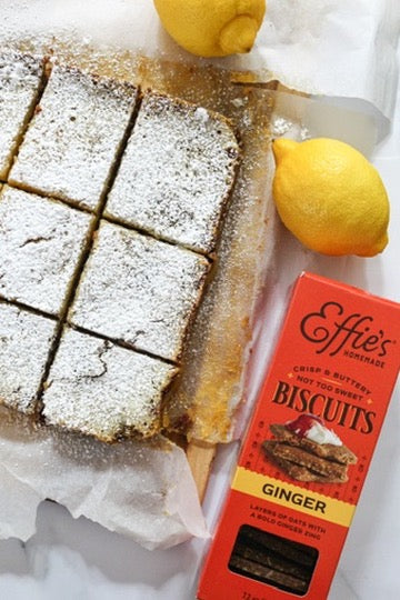 Ginger Biscuit Crust Lemon Bars