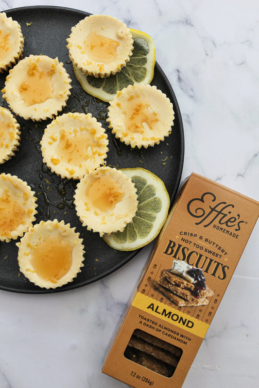 Mini Almond Biscuit Goat Cheese Tarts