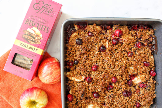 Apple & Cranberry Walnut Biscuit Crisp