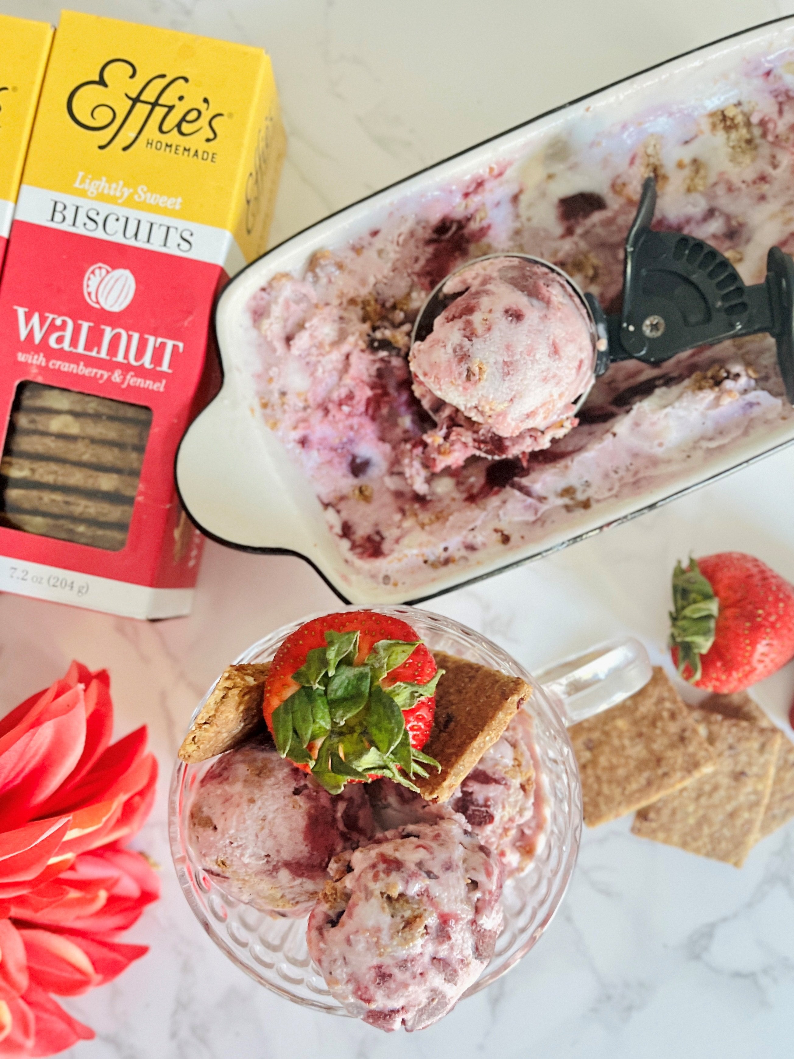 Berry Cherry Walnut Ice Cream
 &ndash; Effie's Homemade