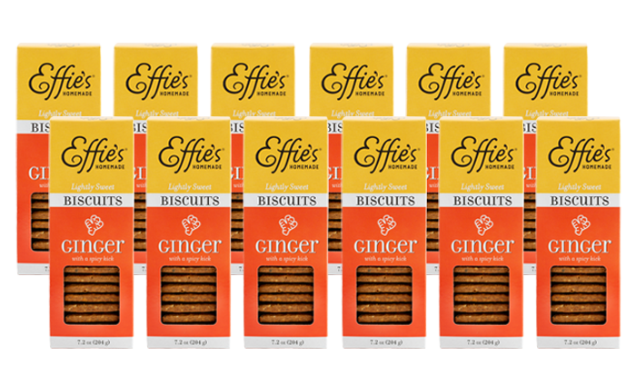 Effie's Homemade Ginger Biscuit 12 Pack