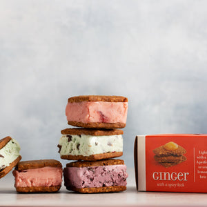 Ginger Biscuit Ice Cream Sandwiches