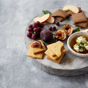 Marinated Goat Cheese with Effie’s Corn Biscuits