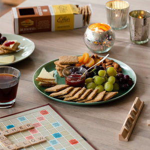 Almond Biscuit with Manchego & Fruit