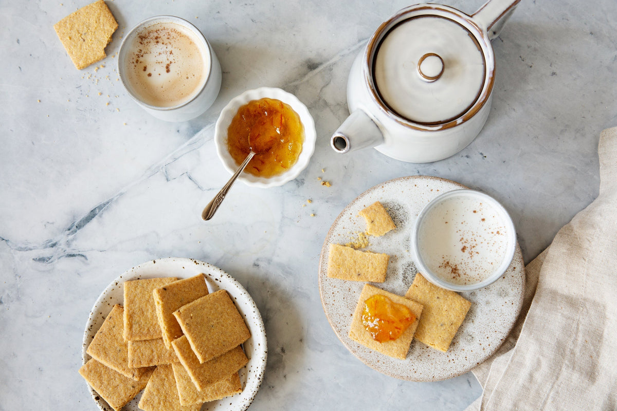 Corn Biscuits & Chai Tea Latte