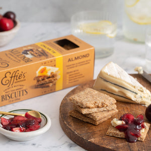 Almond Biscuit & Blue Cheese With Fresh Cherries