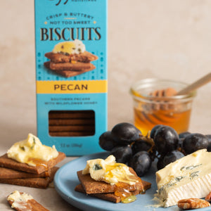 Pecan Biscuits & Creamy Blue Cheese