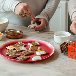 Frosted Ginger Biscuits