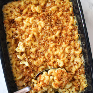 Gruyère and Black Pepper Biscuit Crusted Mac and Cheese