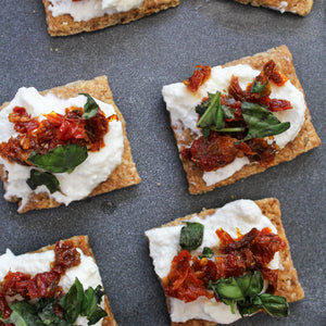 Hazelnut Biscuits with Ricotta & Sundried Tomatoes