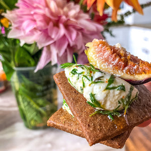 Pecan Biscuit & Marinated Goat Cheese