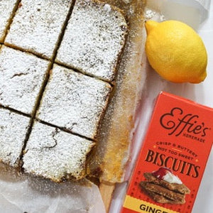 Ginger Biscuit Crust Lemon Bars