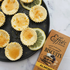 Mini Almond Biscuit Goat Cheese Tarts