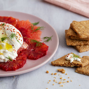 Burrata with Winter Citrus and Oatcakes