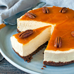 No-bake Pumpkin Cheesecake with Effie's Pecan Crust