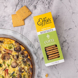 Quiche With a Corn Biscuit Crust