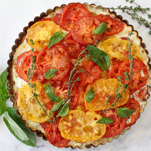 Tomato Tart in a Gruyère Crust