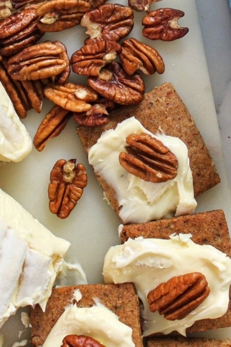 Pecan Biscuits, Triple Crème & Candied Pecans