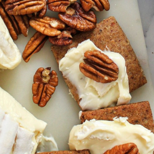 Pecan Biscuits, Triple Crème & Candied Pecans