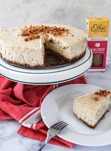 Chai Vanilla Cheesecake with a Walnut Biscuit Crumble