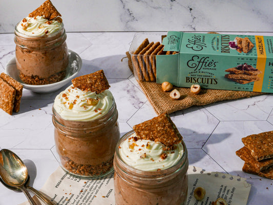 Hazelnut Biscuit Nutella Mousse Cups