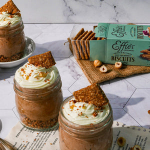 Hazelnut Biscuit Nutella Mousse Cups